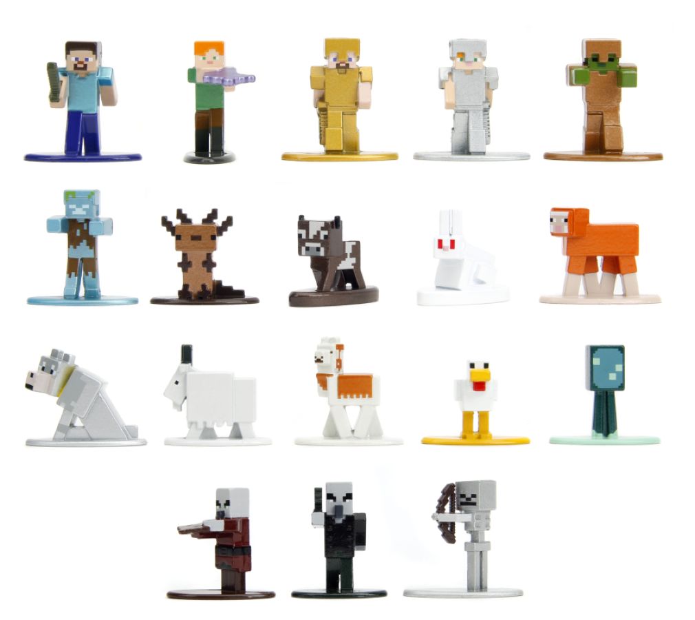 Buy Minecraft - Caves & Cliffs Nano MetalFig Series 10 18-Pack Online ...