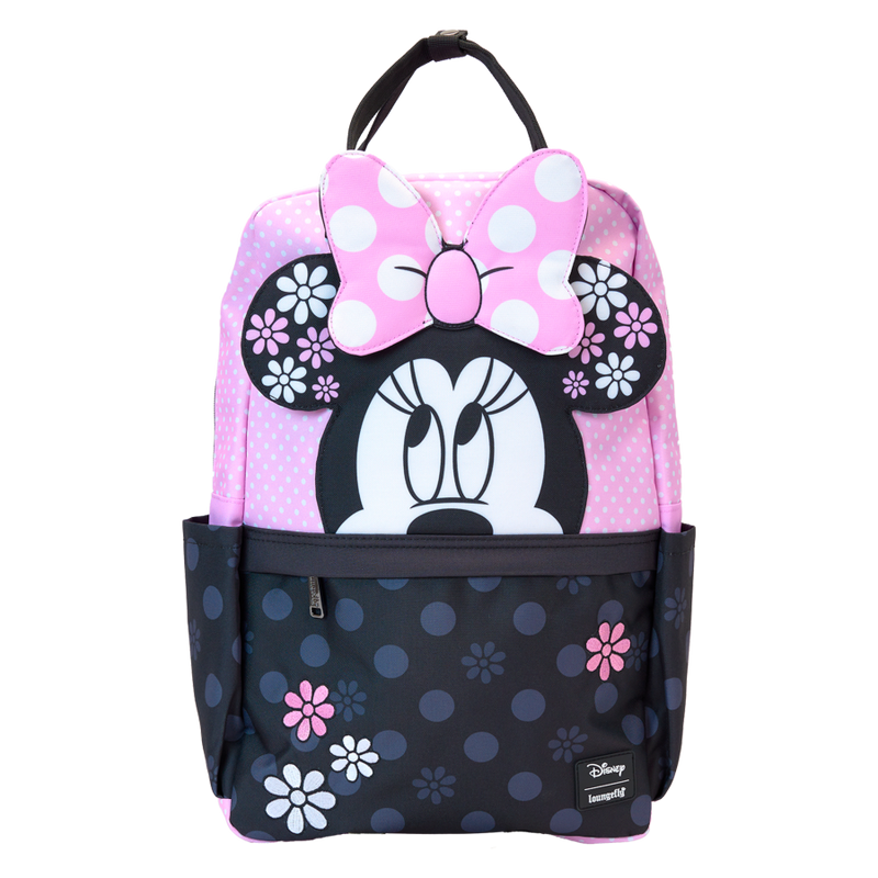 Disney - Minnie Floral Rock the Dots Full-Size Nylon Backpack