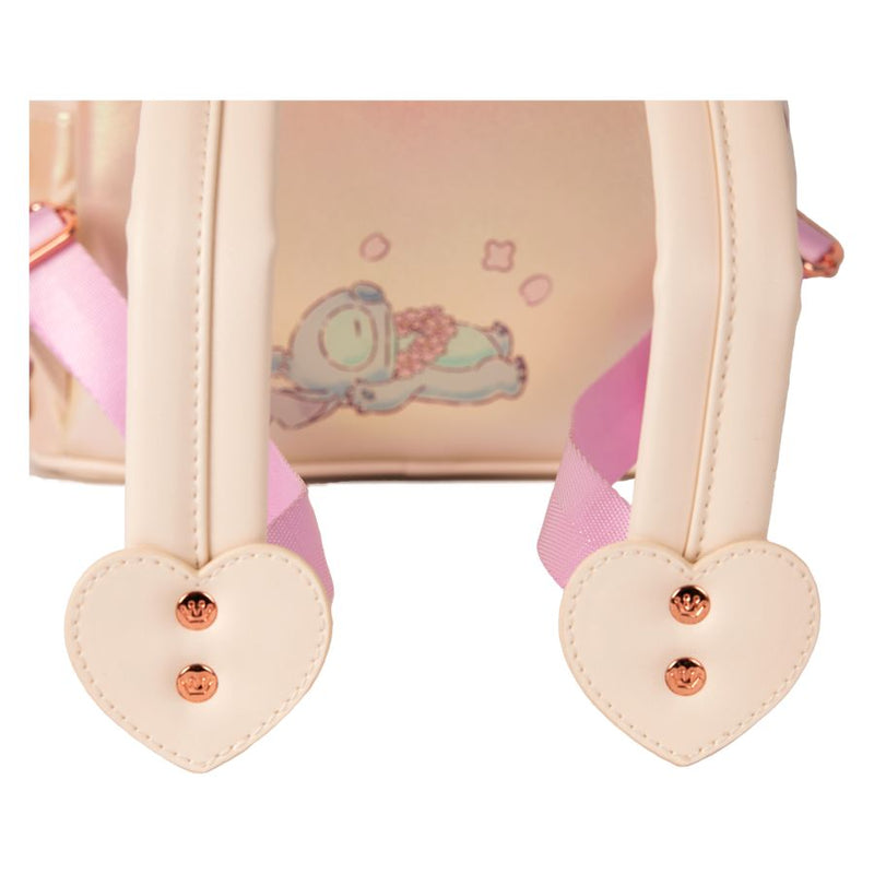 Disney - Cute Stitch and Angel Cherry Blossom Mini Backpack