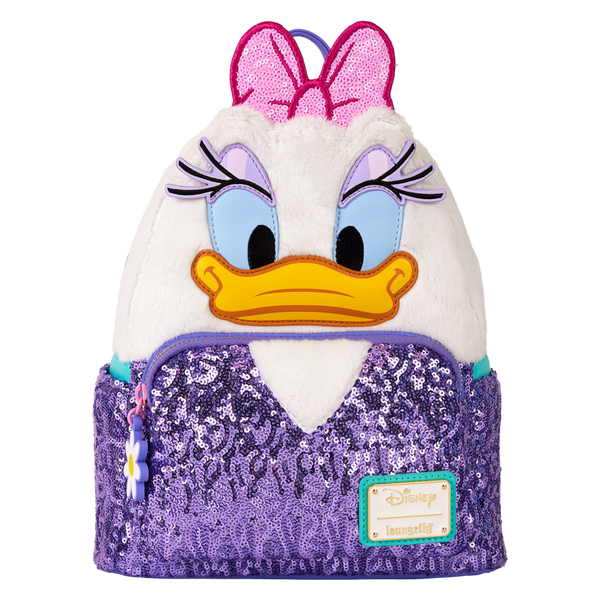 Disney - Daisy Duck Plush Sequin Mini Backpack