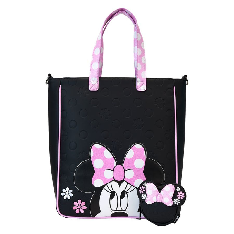 Disney - Minnie Floral Rock the Dots Tote Bag with Coin Bag