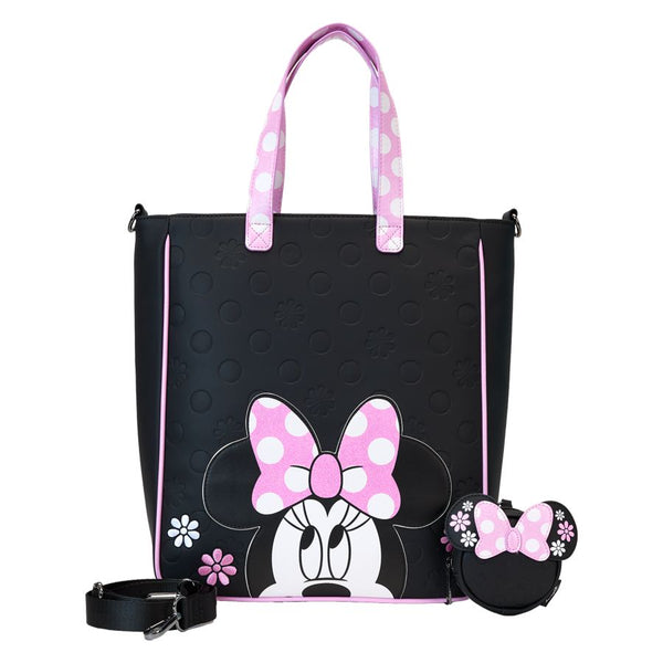 Disney - Minnie Floral Rock the Dots Tote Bag with Coin Bag