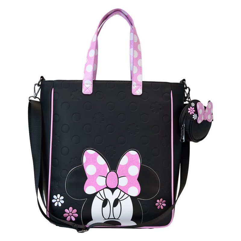 Disney - Minnie Floral Rock the Dots Tote Bag with Coin Bag