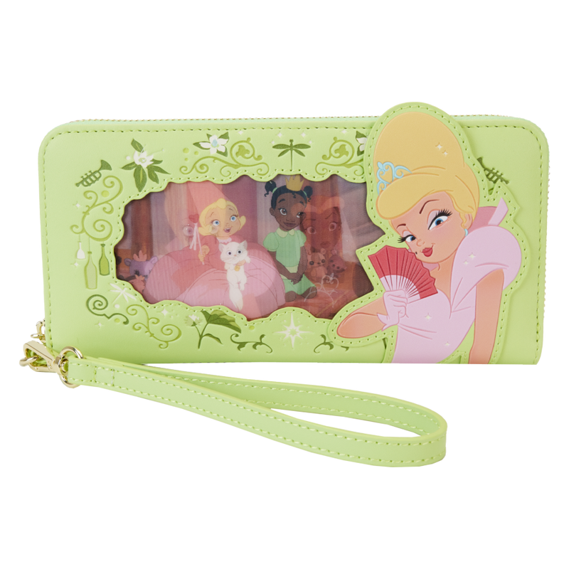 The Princess & The Frog - Tiana & Charlotte Lenticular Zip Around Wristlet