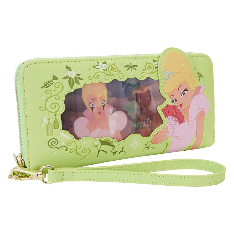 The Princess & The Frog - Tiana & Charlotte Lenticular Zip Around Wristlet