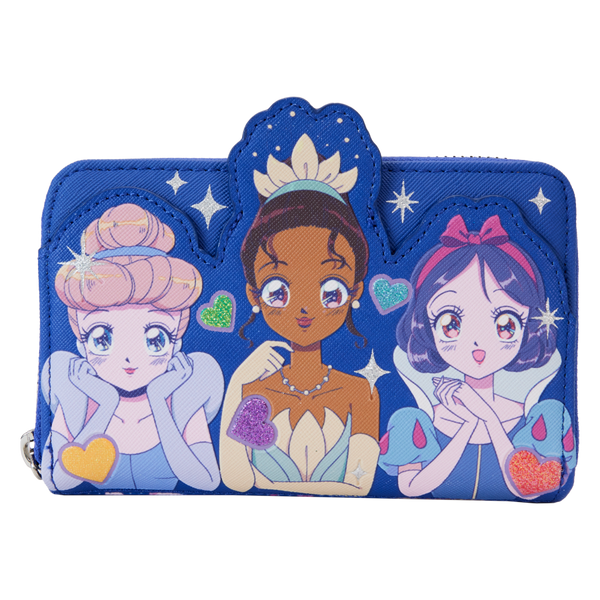 Disney Princess - Manga Style Zip Around Wallet Purse