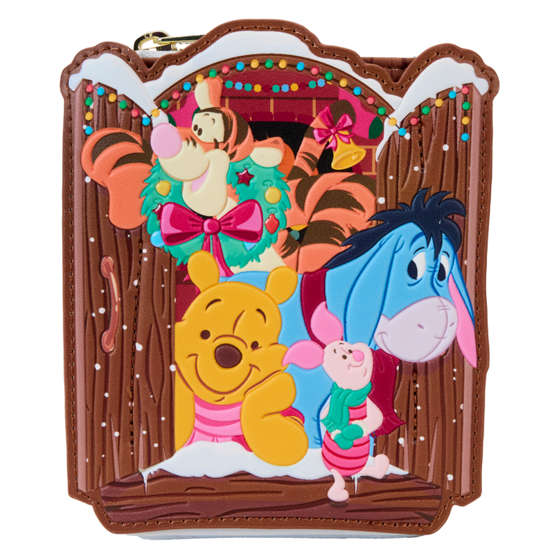 Winnie The Pooh - Pooh & Friends Holiday Scene Zip Wallet