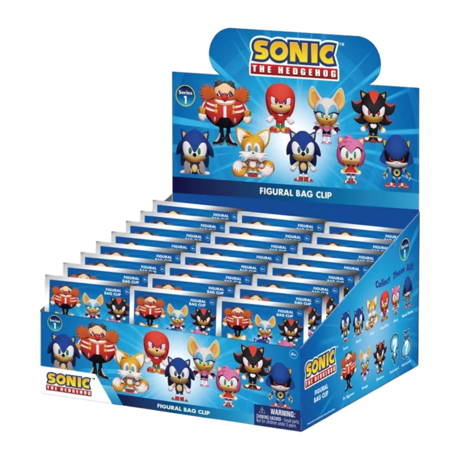 Buy Sonic - 3D Figural Bag Clips Blind Bag Online Australia — Minitopia