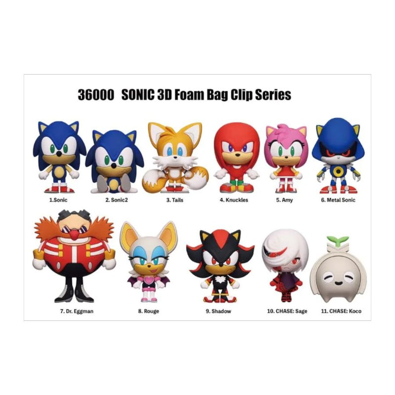 Sonic - 3D Figural Bag Clips Blind Bag