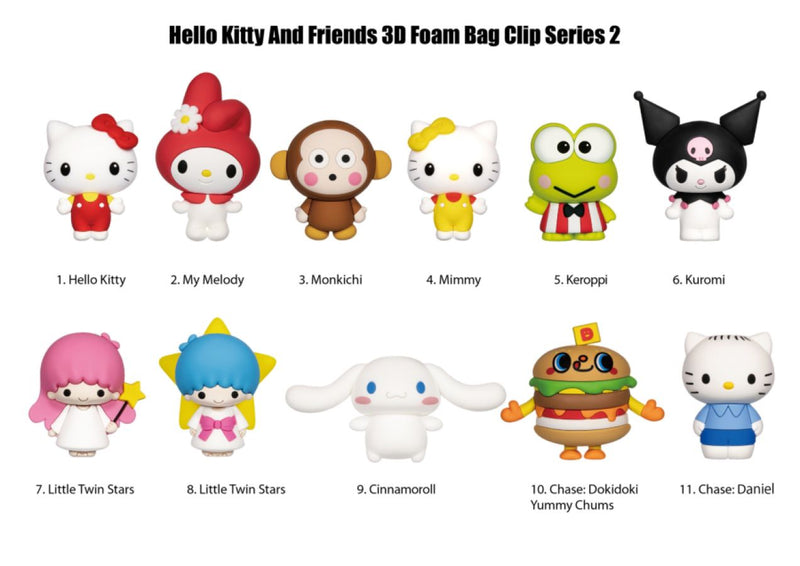 Hello Kitty - 3D PVC Bag Clips Series 2 Blind Bag