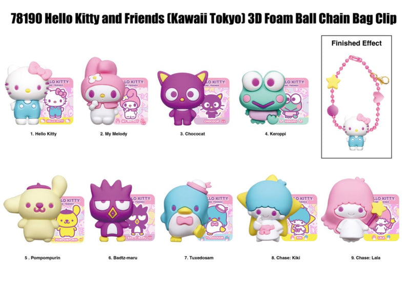 Hello Kitty - Figural Bag Clips Kawaii Tokyo Series