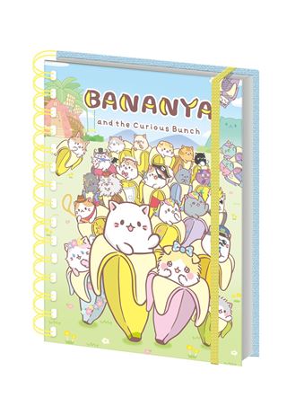 Bananya - The Curious Bunch - A5 Wiro Notebook