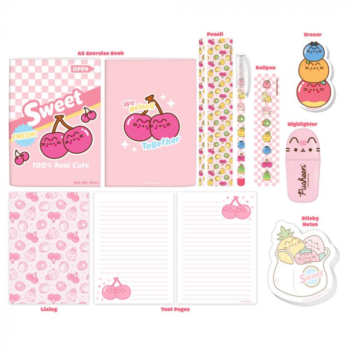 Pusheen Fruits Stationery Set