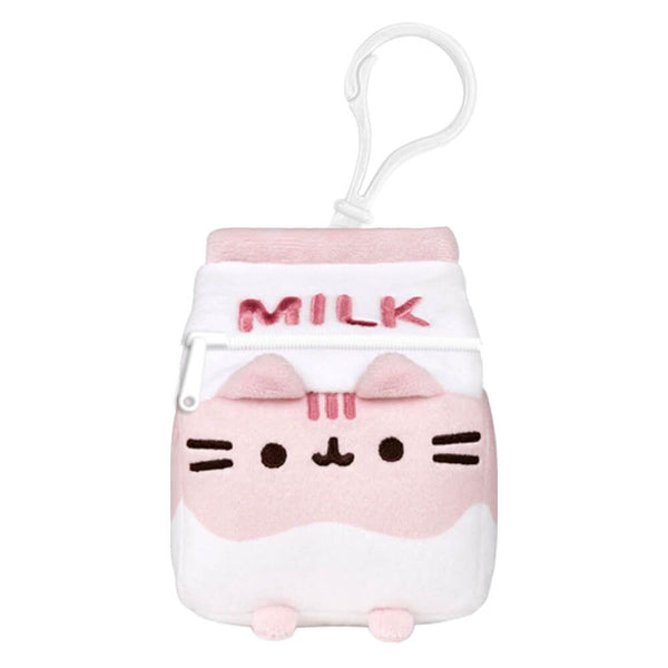 Pusheen Sips - Strawberry Milk Bag Charm Purse