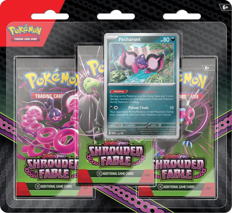 Pokémon TCG: Scarlet & Violet 6.5 Shrouded Fable 3 Pack Blister