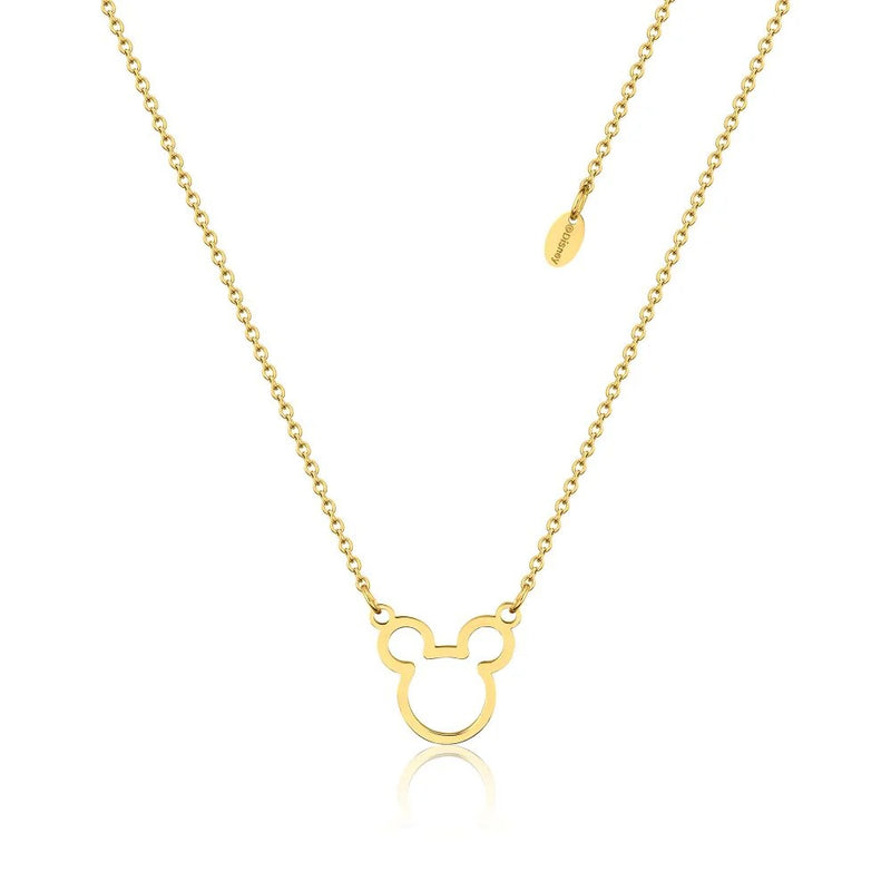 Disney - Mickey Mouse Outline Necklace (Gold)