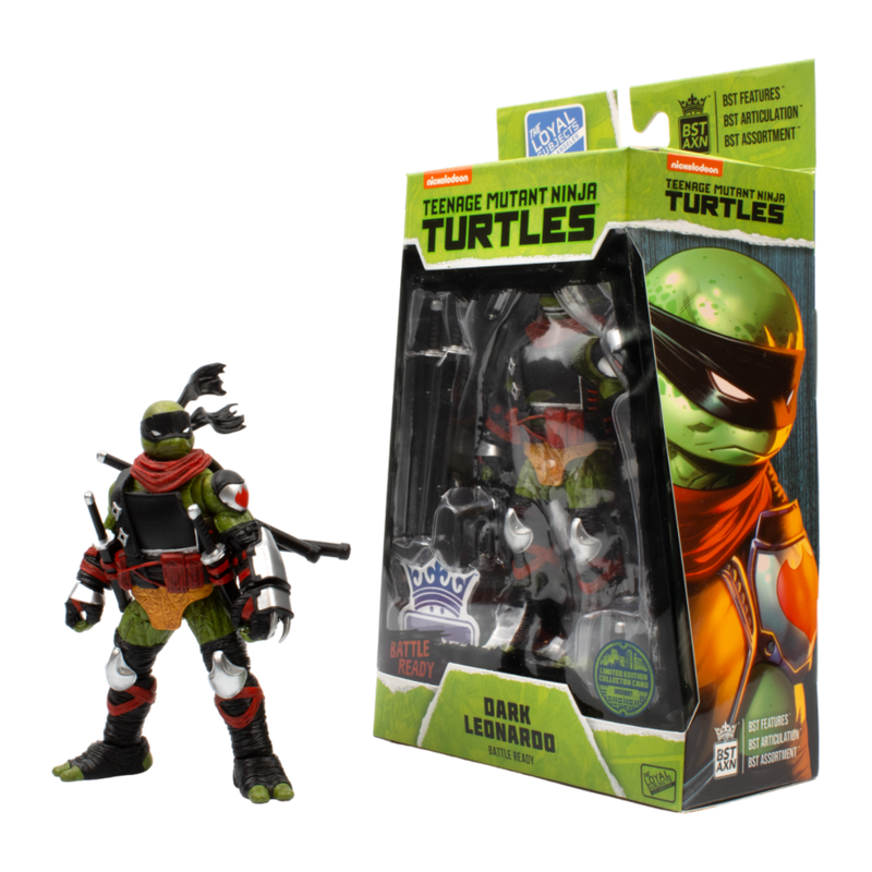 Teenage Mutant Ninja Turtles - Dark Leonardo "Battle Ready" BST AXN 1:15 Scale Action Figure