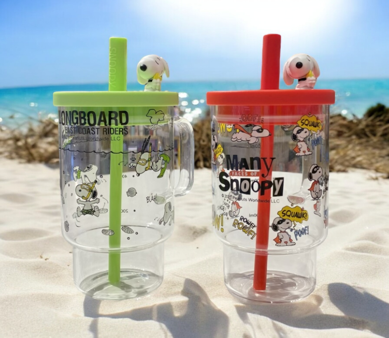 Snoopy Travel Cup with Straw and Handle - 850ml