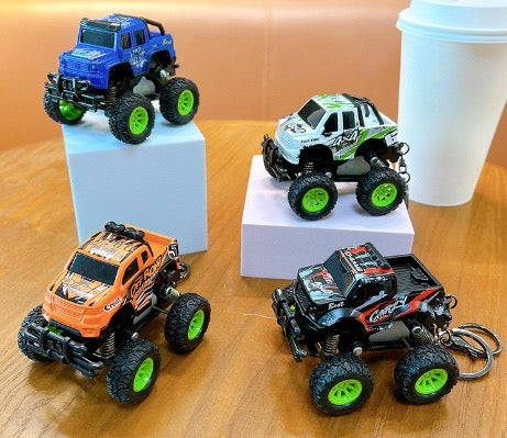 Monster Truck 4x4 Pull Back Action Keychain