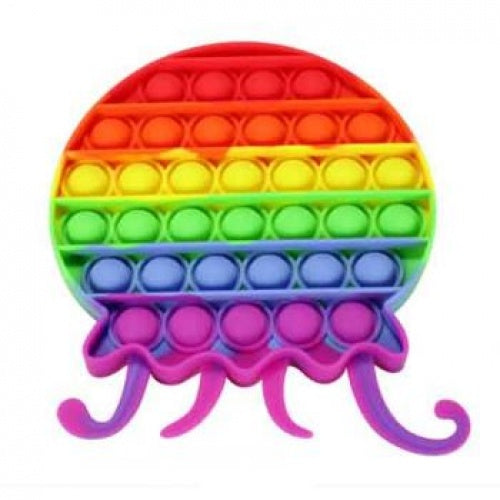 Pop It Fidget Toy Rainbow Super Sized Jellyfish