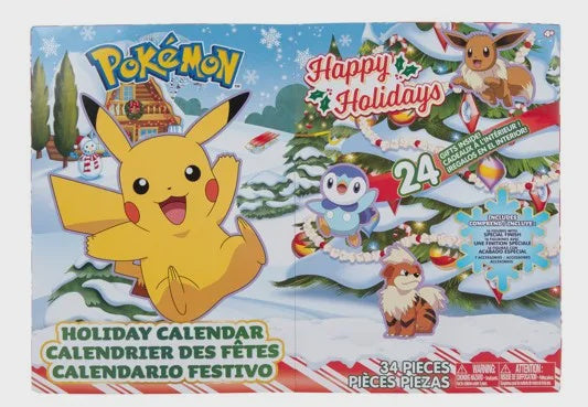 Pokémon Battle Figure Holiday Countdown Calendar 24-Pack