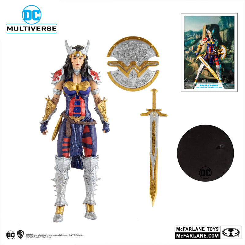 DC Multiverse - 7"  Wonder Woman Designed By Todd McFarlane (Gold Label)