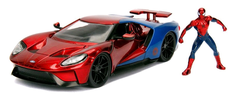 Spider-Man - 2017 Ford GT 1:24 Scale Hollywood Rides Diecast Vehicle