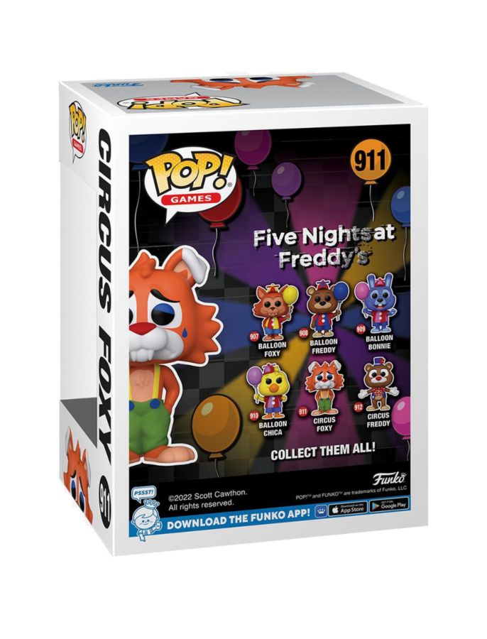 Five Nights at Freddy's - Circus Foxy Pop! Vinyl