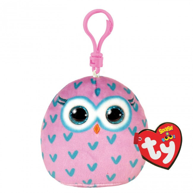 TY Mini Squish A Boo - Winks the Owl Clip