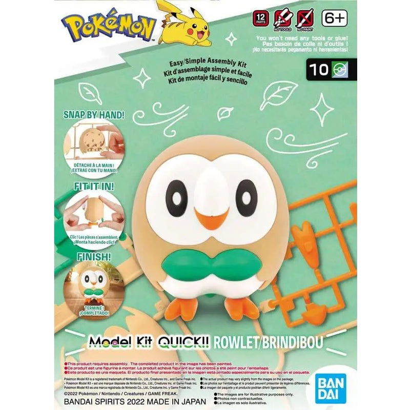 Pokémon - Pokémon Model Kit Quick!! 10 Rowlet