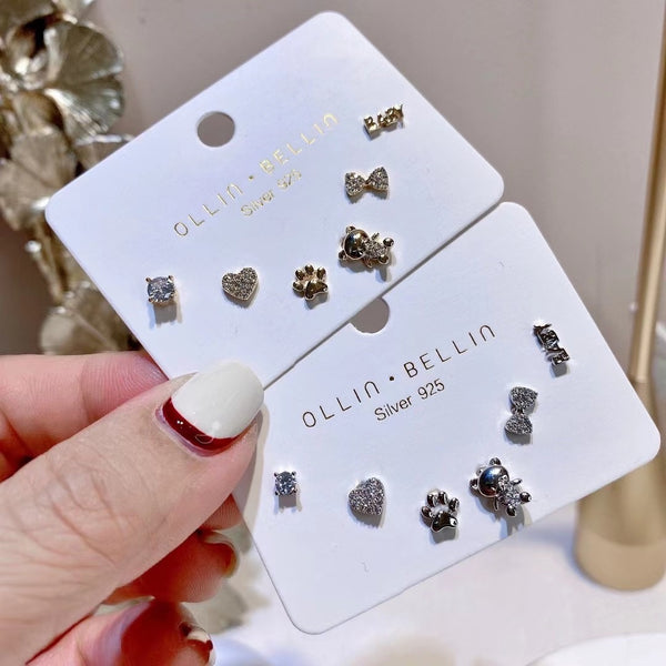 Teddy Love Stud Set Earrings