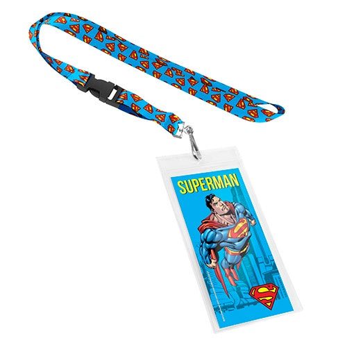 Superman Lanyard with Pocket