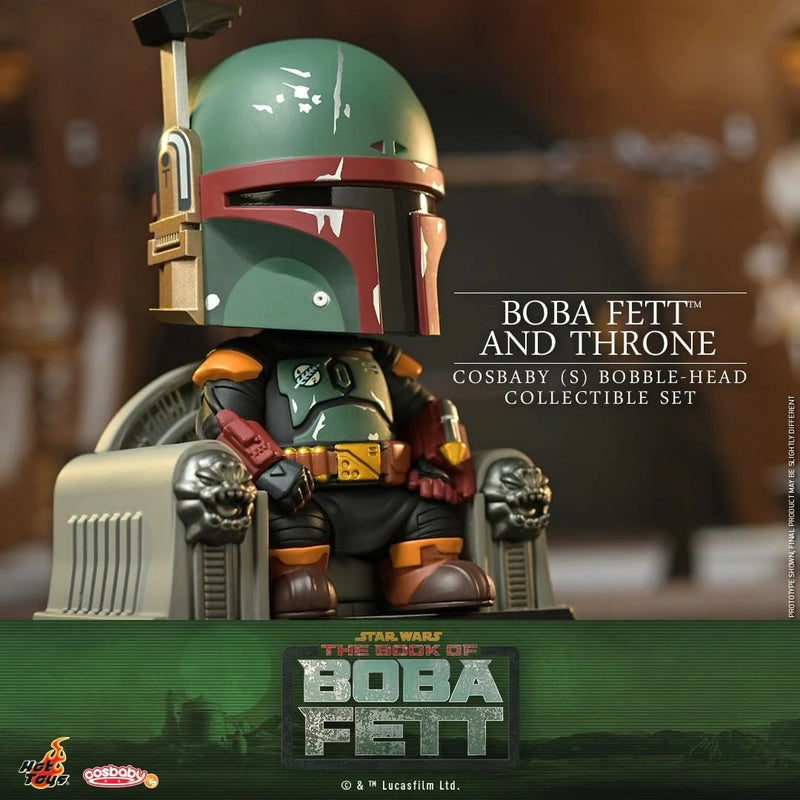 Star Wars: Book of Boba Fett - Boba Fett on Throne Cosbaby Set