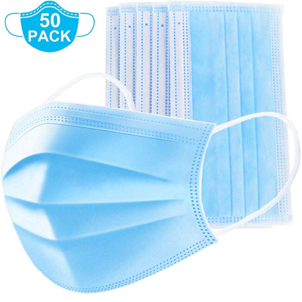 Disposable Protective Face Mask (Pack of 50)