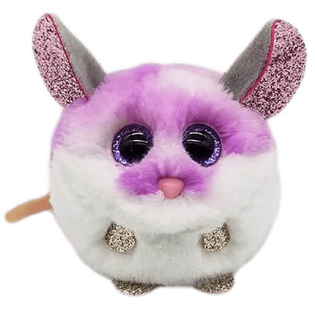 TY Puffies Colby Purple Mouse