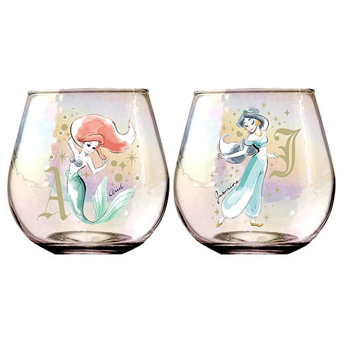 Disney Princess Set of 2 Globe Glasses