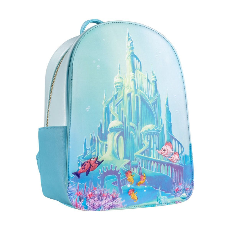 The Little Mermaid - Castle Snap Flap Mini Backpack