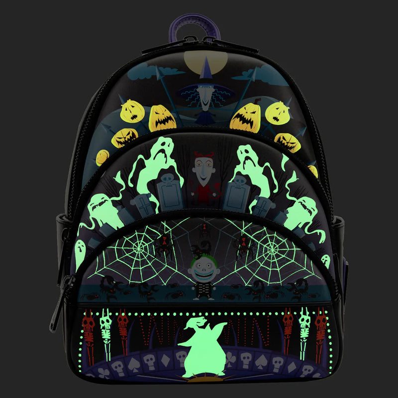 The Nightmare Before Christmas - Oogie Boogie Glow Triple Pocket Mini Backpack