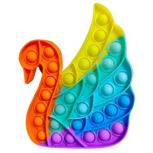 Pop It Fidget Toy Rainbow Swan