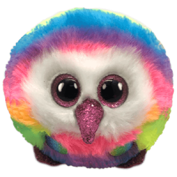 TY Puffies Owen Rainbow Owl