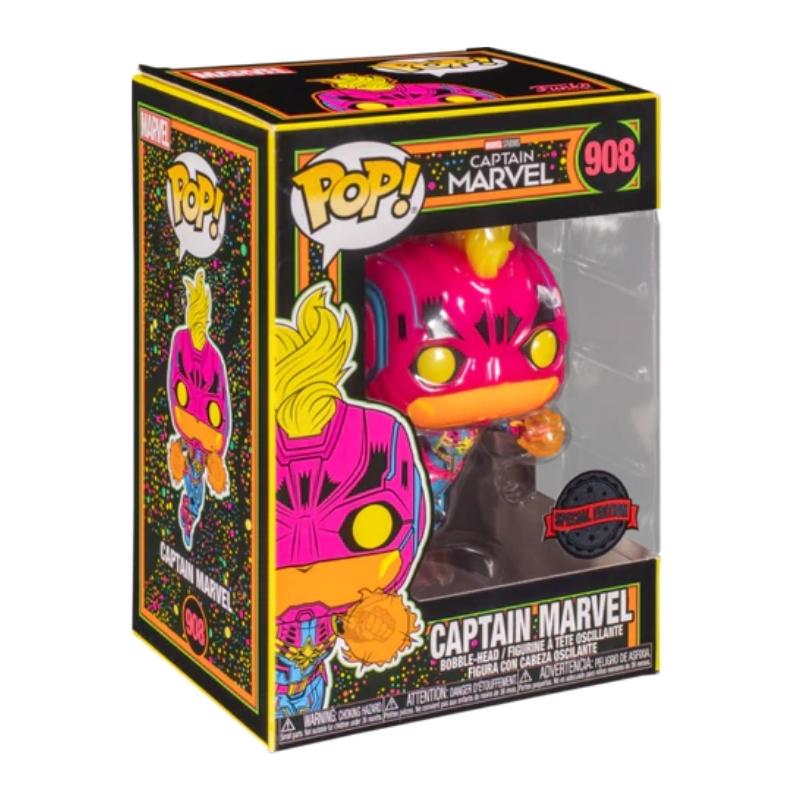 Captain Marvel - Captain Marvel Blacklight US Exclusive Pop! Vinyl [RS]