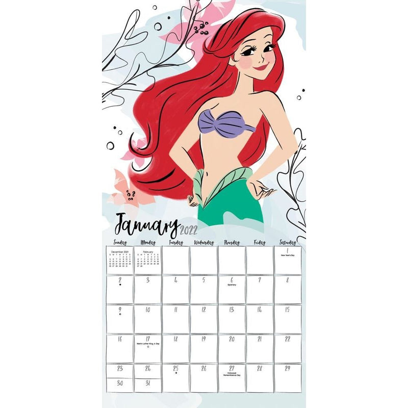 Disney Princess - 2022 Mini Wall Calendar