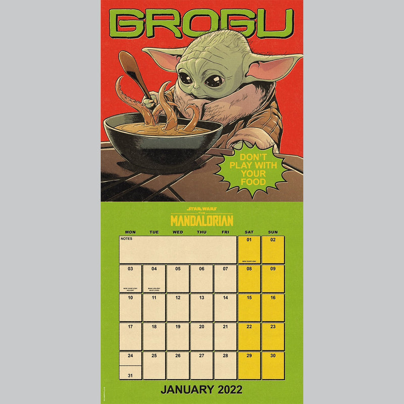 The Mandalorian: The Child 2022 Square Wall Calendar