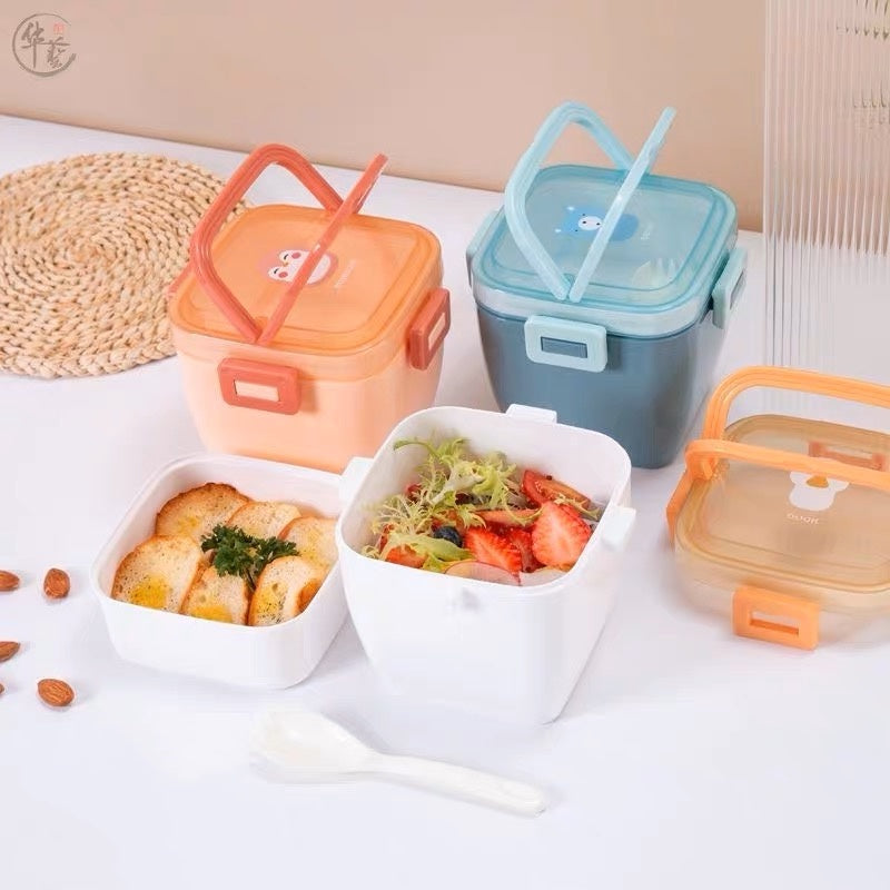 Buy Cartoon Animal Lunch Box with Carry Handle 800ml Online Australia ...