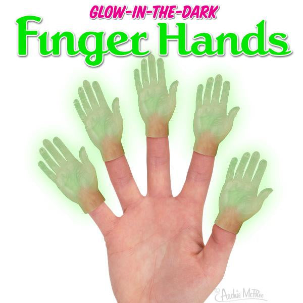 Archie McPhee – Glow In The Dark Hand Finger Puppets