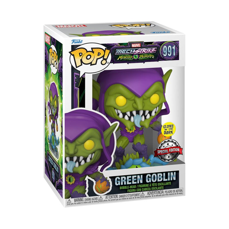 Marvel Mech Strike Monster Hunters - Green Goblin Glow Pop! Vinyl [RS]