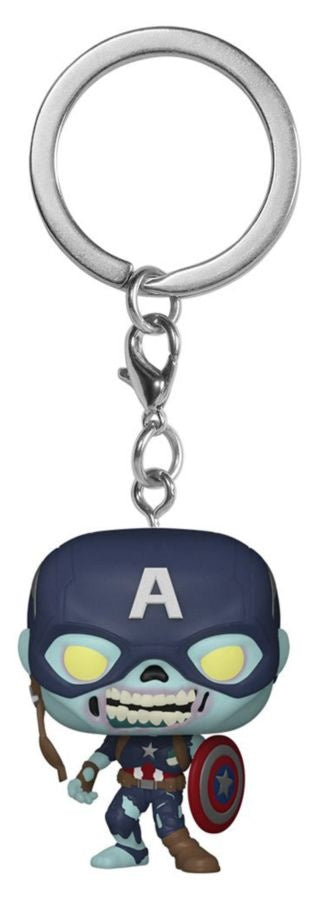 What If - Zombie Captain America Pocket Pop! Keychain