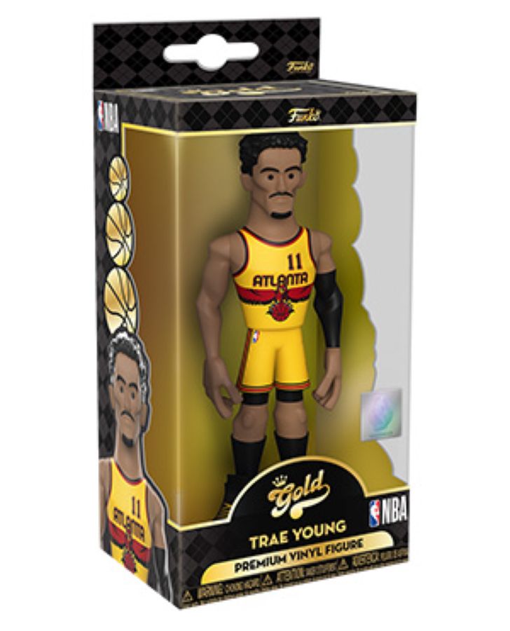 NBA: Hawks - Trae Young Alt Uniform (with chase) 5" Vinyl Gold