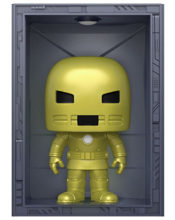 Marvel Comics - Hall of Armor Iron Man Model I Golden Armor Metallic Pop! Deluxe