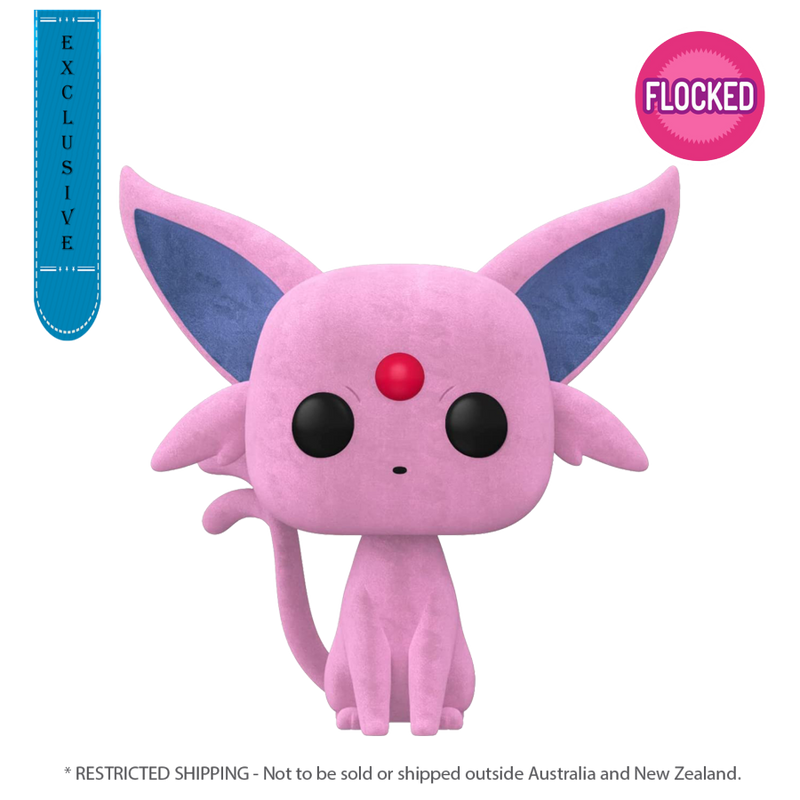 Pokemon - Espeon Flocked Pop! Vinyl [RS]